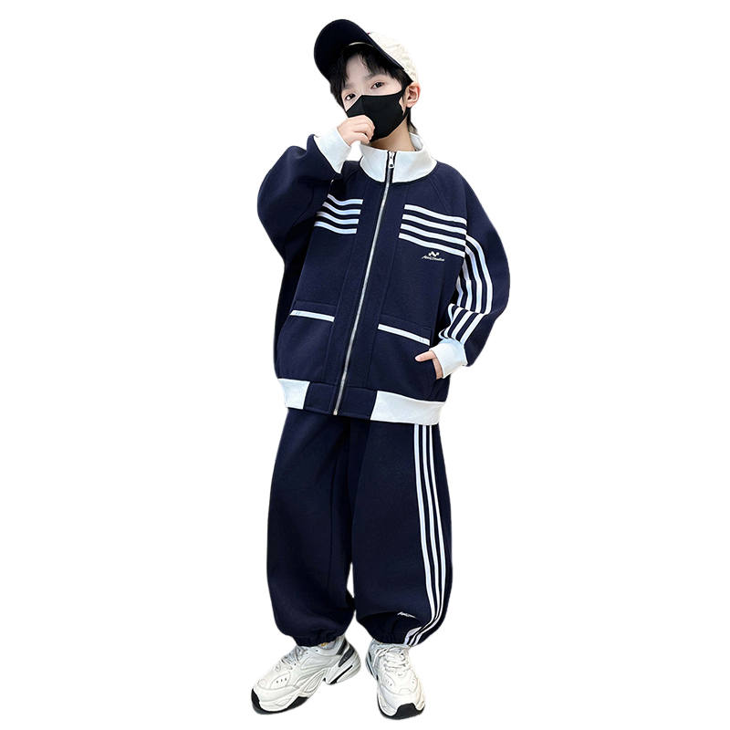 Lanza Casual Sportswear Spring Fall Navy Blue Teenagers