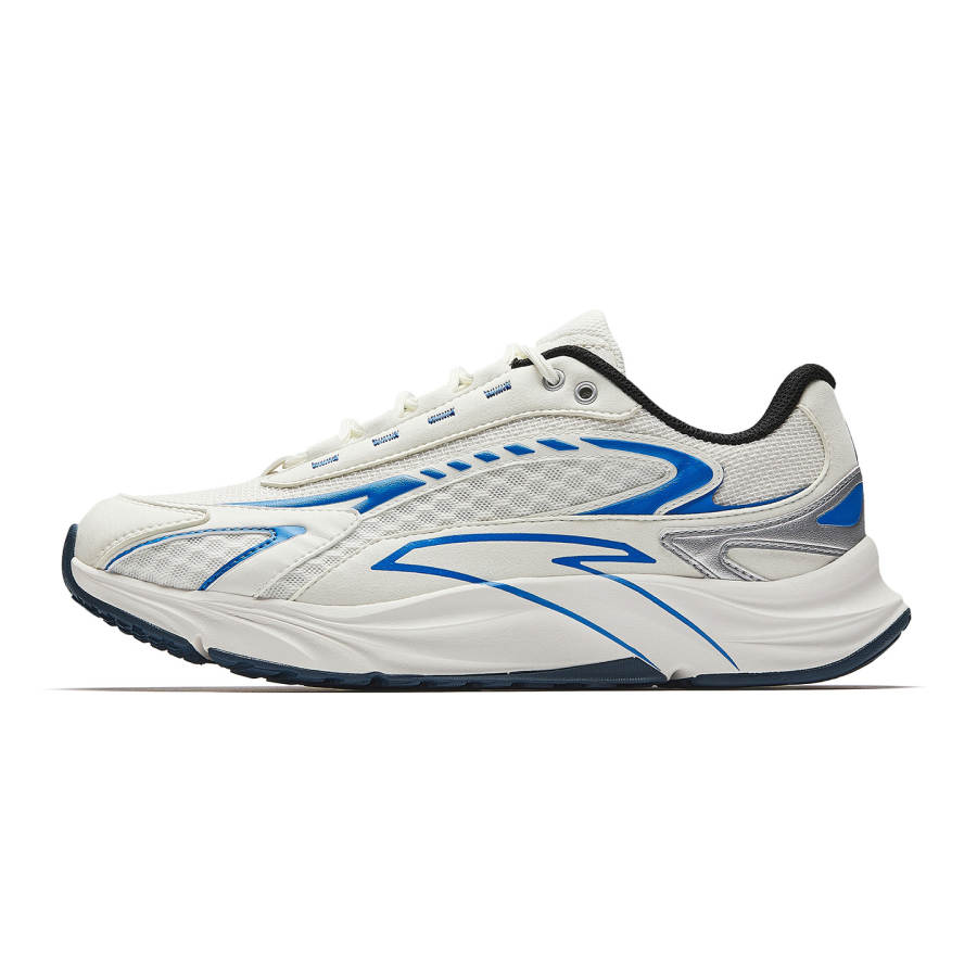 Anta Cushioning Abrasion Resistant Breathable Slip Resistant Low top Running Shoes Men's White Blue