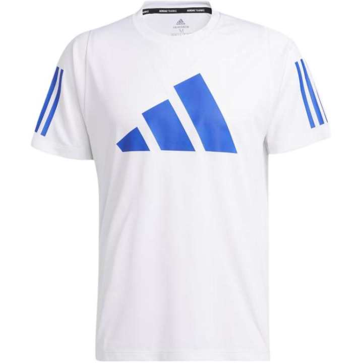 Adidas Adidas T Shirts Men's White Crew Neck Moderate Straight Fit
