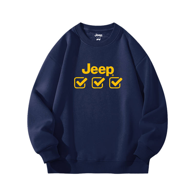 Jeep Grade School Sweatshirts Crew Neck Moderate