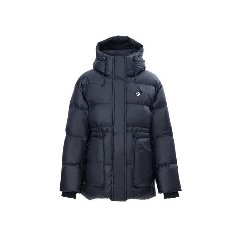 Converse Converse Down Jackets Women's Dark Blue Hooded Moderate