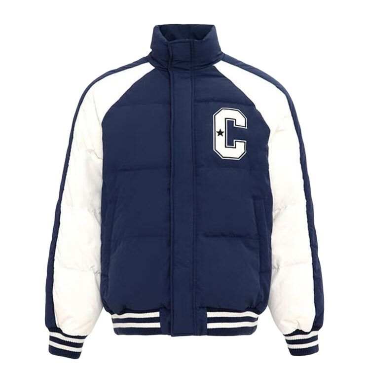 Converse Converse Down Jackets Unisex Blue Stand Collar Without Hood Moderate