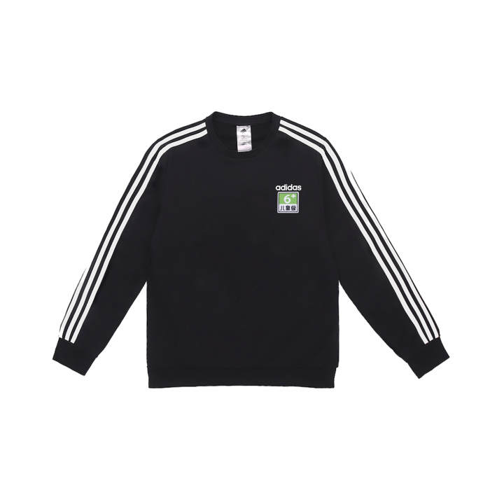 Adidas Adidas Sweatshirts Men's Black Crew Neck Moderate Regular