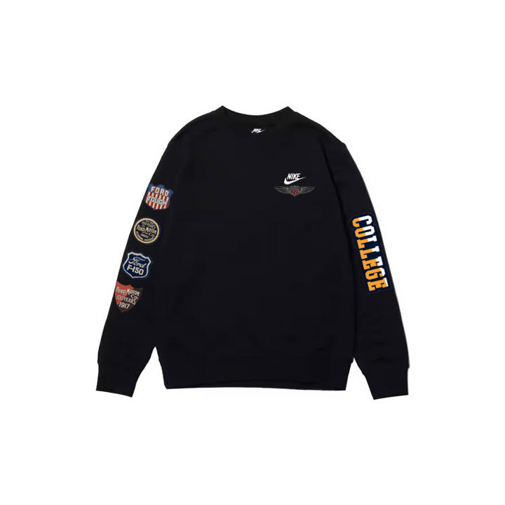 Nike Nike Sweatshirts Men's Black Crew Neck Moderate Regular