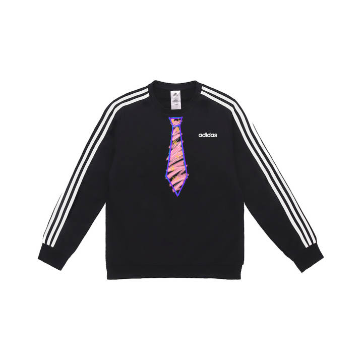 Adidas Adidas Sweatshirts Unisex Black Crew Neck Moderate Regular