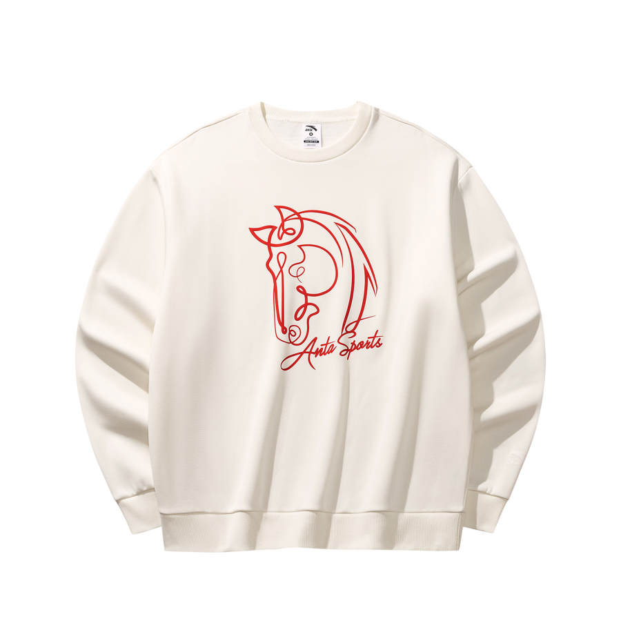 Anta Good Things Will Happen Sweatshirt Men's Warm Jade White