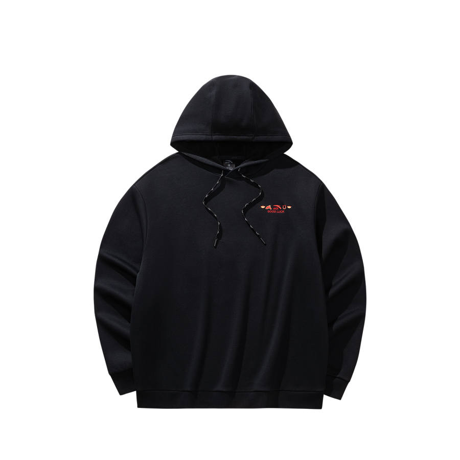ANTA Anta Good Things Will Happen Sweatshirt Men's Basic Black