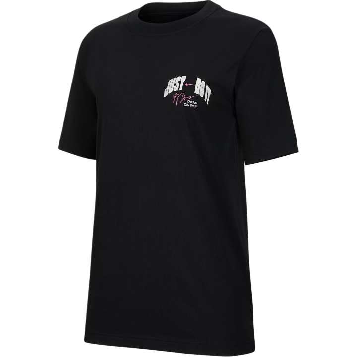 Nike Nike T Shirts Women's Black Crew Neck Moderate
