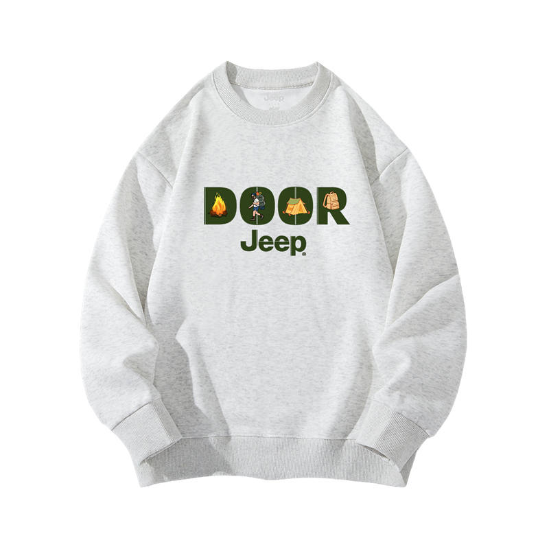 Jeep Grade School Sweatshirts Crew Neck Moderate