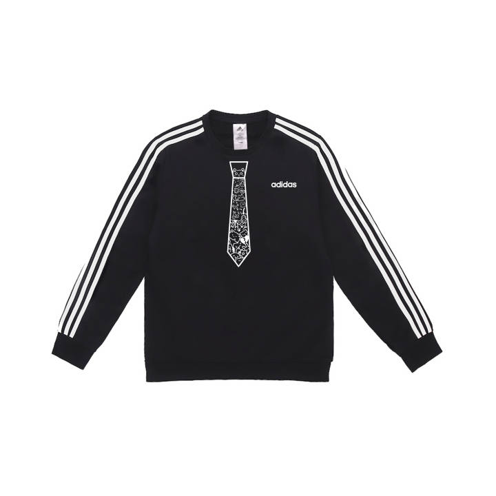 Adidas Adidas Sweatshirts Unisex Black Crew Neck Moderate Regular