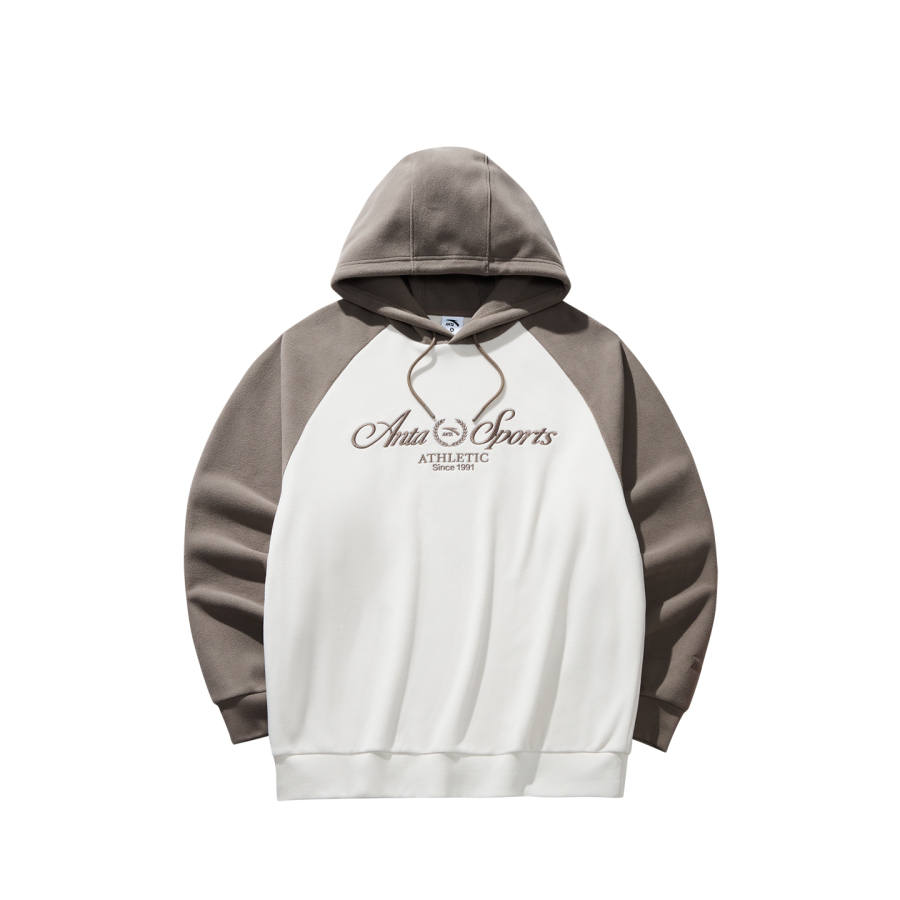ANTA Sweatshirts Men's Mud Gray 3 Hooded Moderate