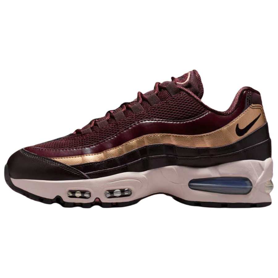 Nike Nike Air Max 95 Breathable Running Shoes Women's Burgundy
