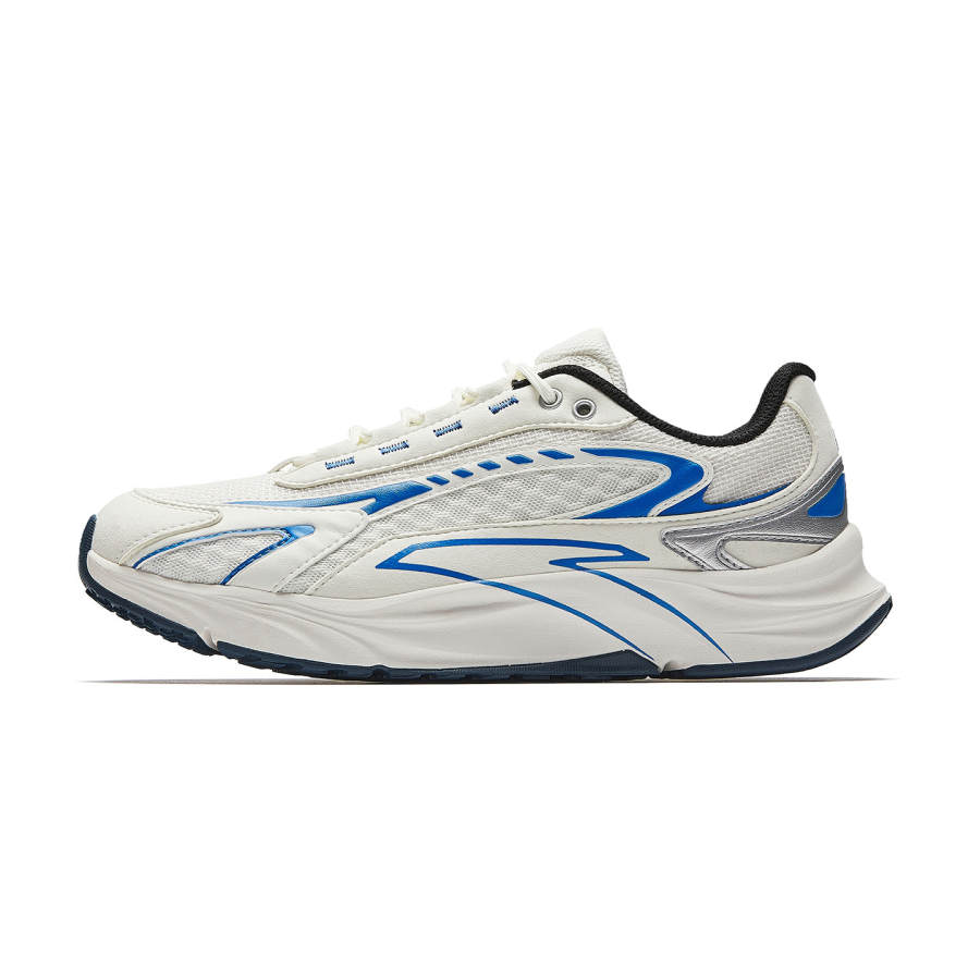 Anta Cushioning Abrasion Resistant Breathable Slip Resistant Low top Running Shoes Women's White Blue