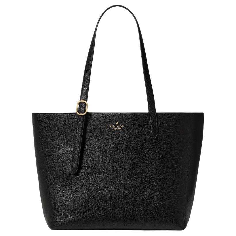 Kate Spade Cow Leather Shoulder Bag Large Unisex Black