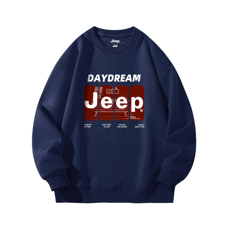 Jeep Grade School Sweatshirts Crew Neck Moderate