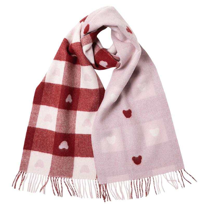 Hodo Red Bean Wool Knit Scarves Unisex