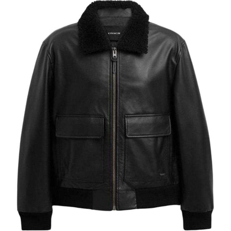 COACH COACH FW25 Leather Jacket Men's