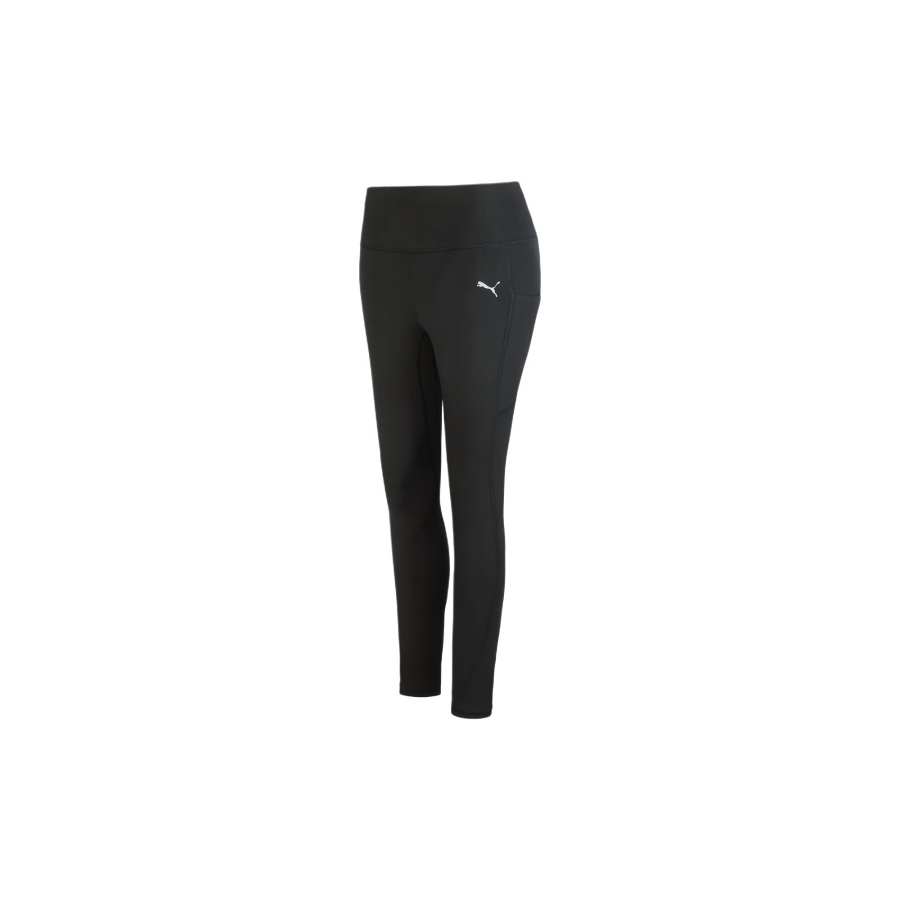PUMA TIGHT W RUN MICROFLEECE Thermal Fleece Lined Mid Rise Lace Up Knitted Fabric Yoga Pants Women's
