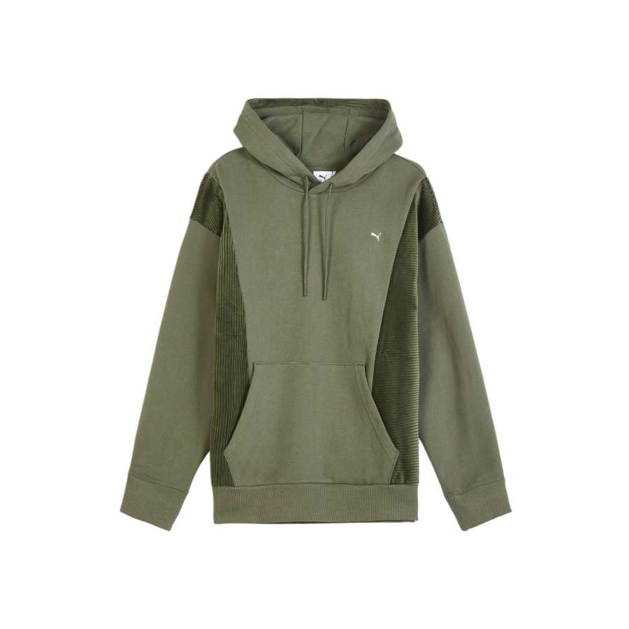 PUMA PLUSHVILLE Fleece Lined Thermal Loose Fit Hooded Long Sleeved Sweatshirt Unisex