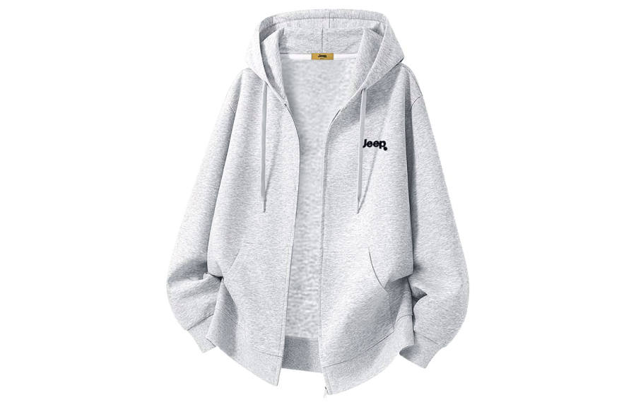 Jeep Sweatshirts Unisex Hooded Moderate Cardigan