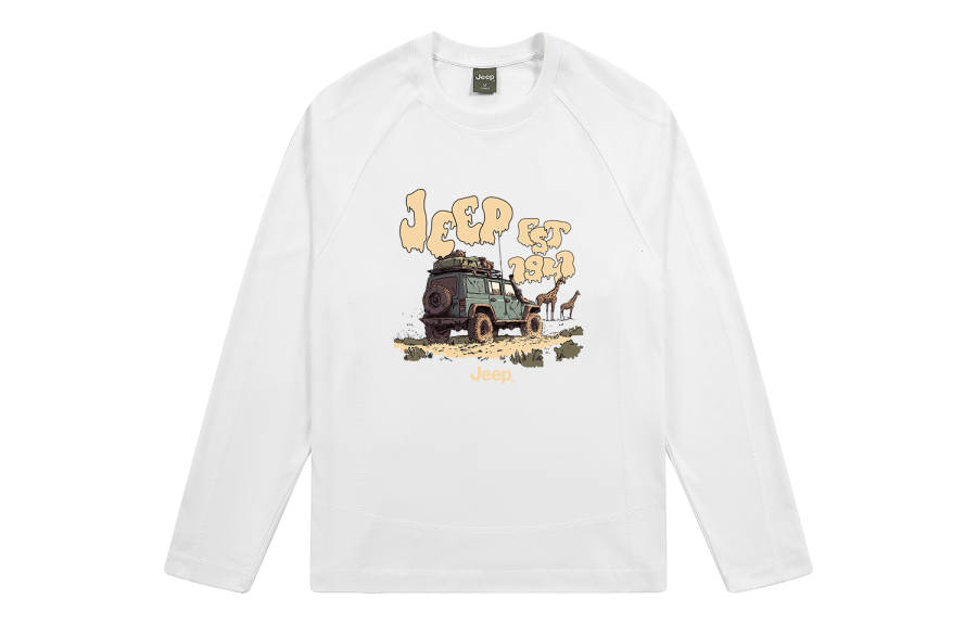 Jeep T Shirts Unisex Crew Neck Moderate Heavyweight