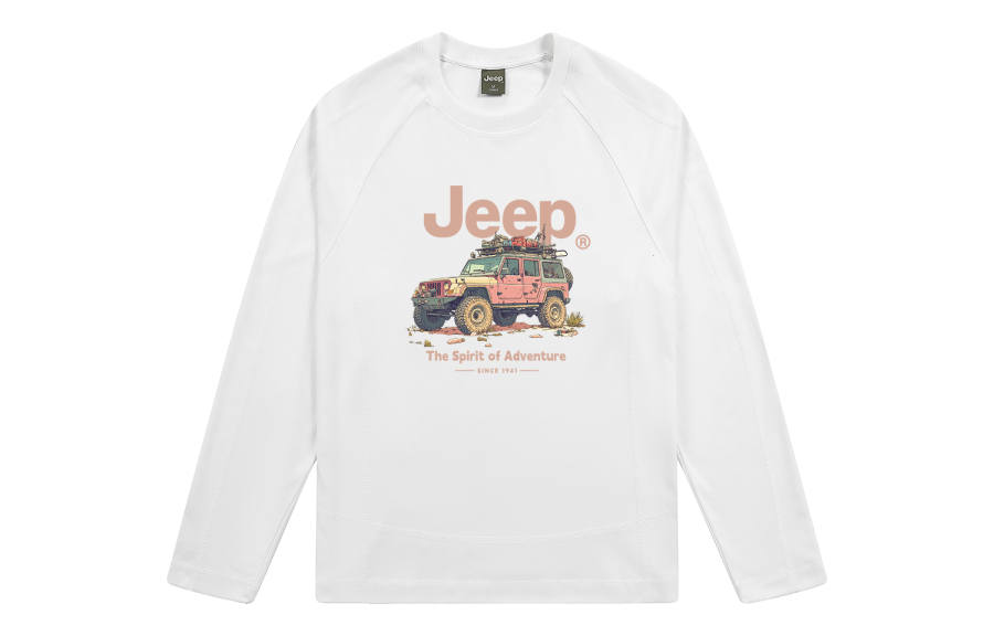 Jeep T Shirts Unisex Crew Neck Moderate Heavyweight
