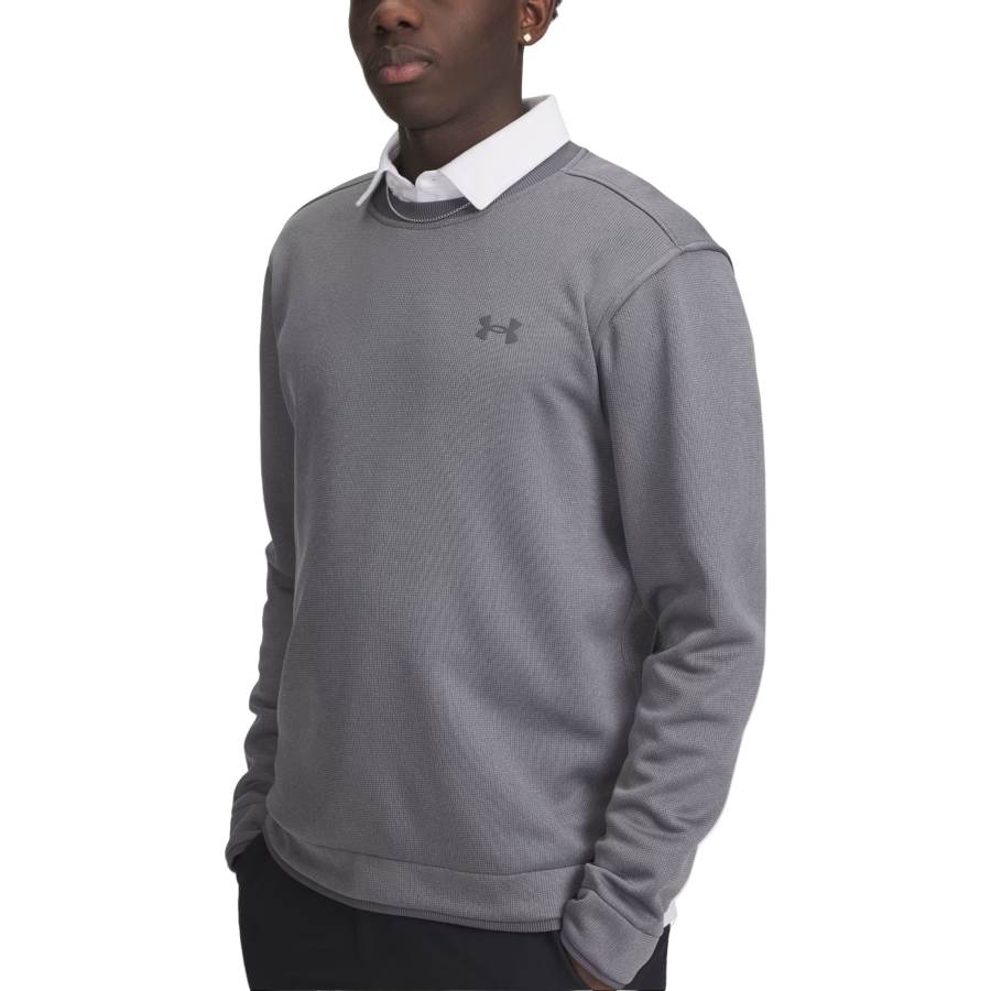 Under Armour Sweatshirts Men's Gray Crew Neck Moderate