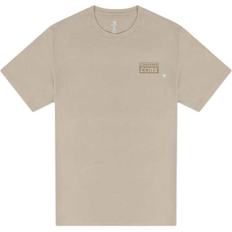 Converse Converse T Shirts Men's Khaki Crew Neck Moderate