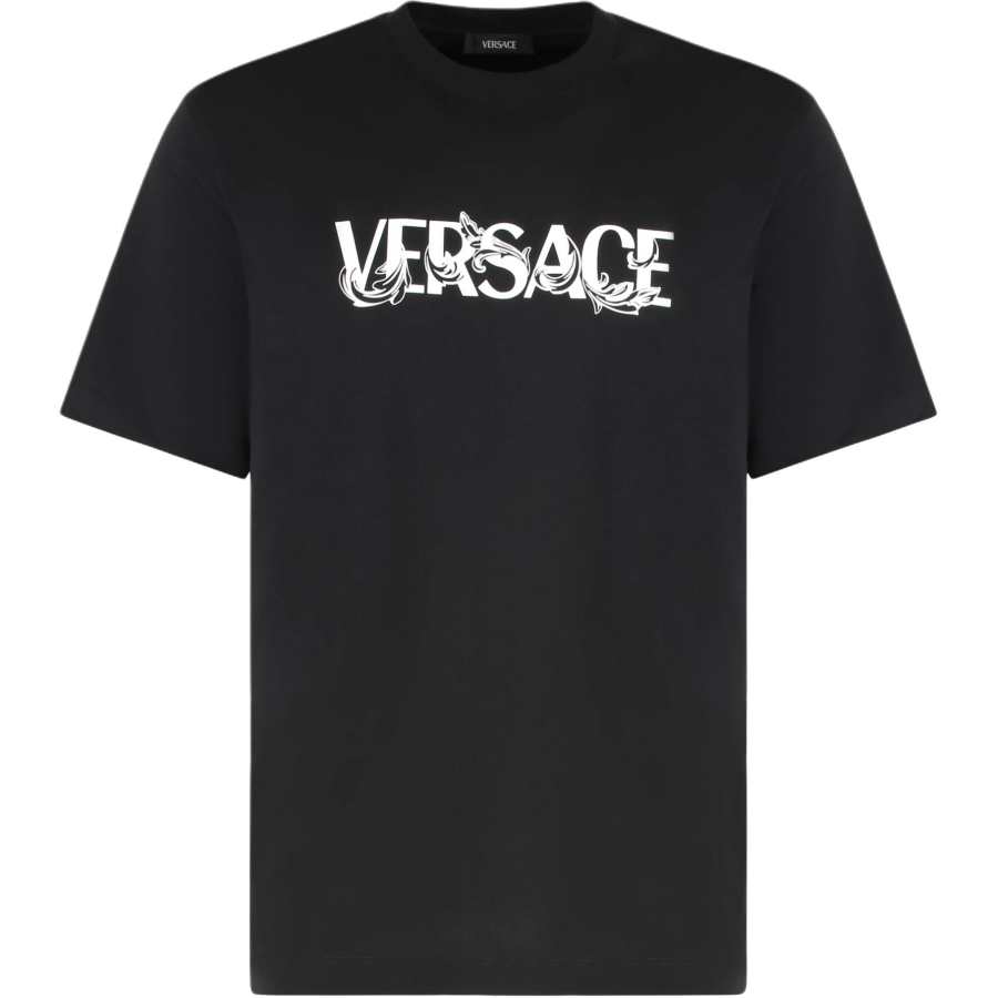 VERSACE VERSACE T Shirts Men's Black Crew Neck