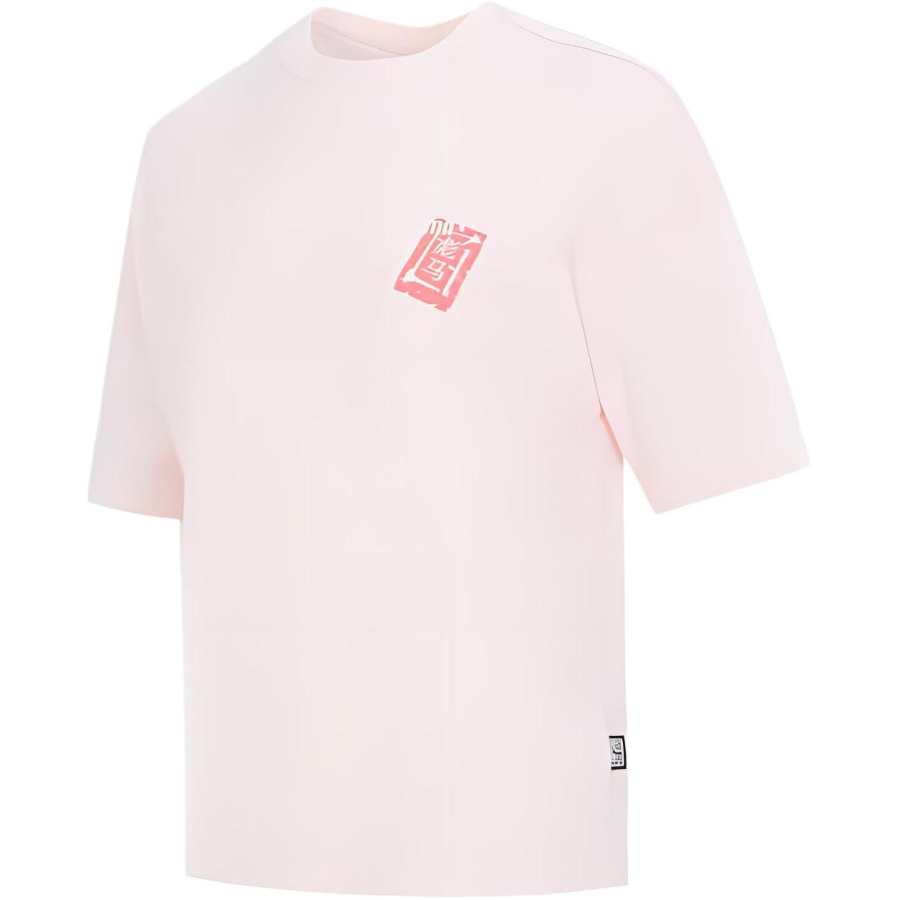 PUMA Drop Shoulder Sleeve T Shirt Women's Pink