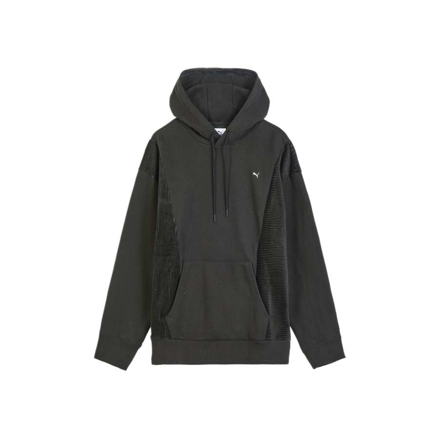 PUMA PLUSHVILLE Fleece Lined Thermal Hooded Loose Fit Long Sleeved Sweatshirt Unisex