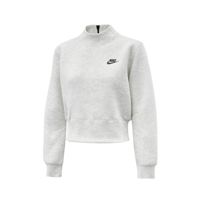 Nike Nike Sweatshirts Women's Light Gray Stand Collar Moderate Regular