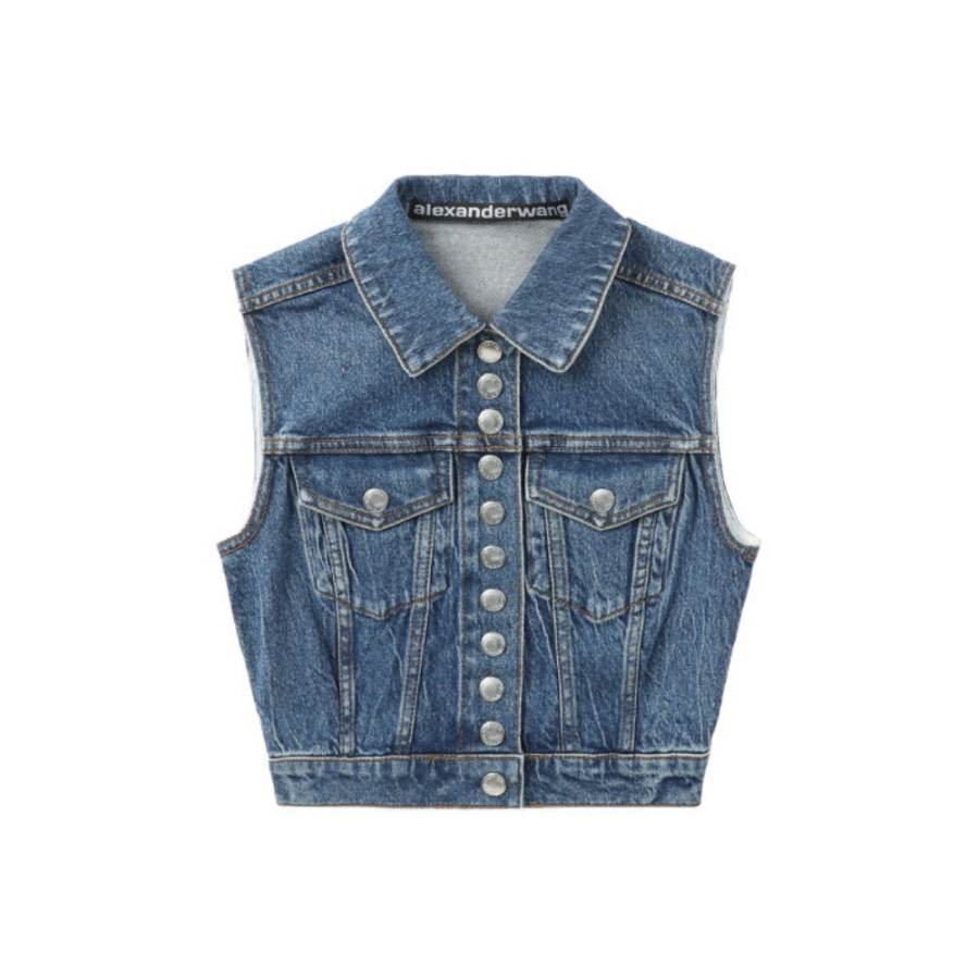 Alexander Wang Vests Women's Blue Moderate