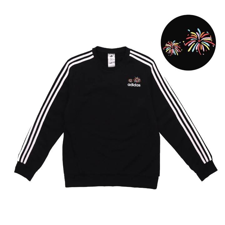 Adidas Adidas Sweatshirts Unisex Black Crew Neck Moderate Regular