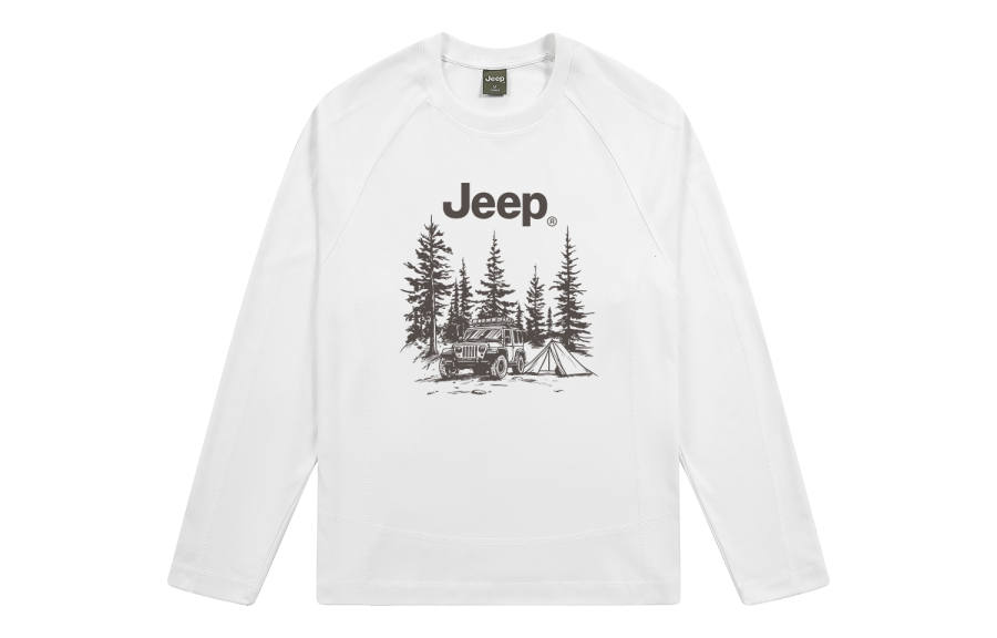 Jeep T Shirts Unisex Crew Neck Moderate Heavyweight