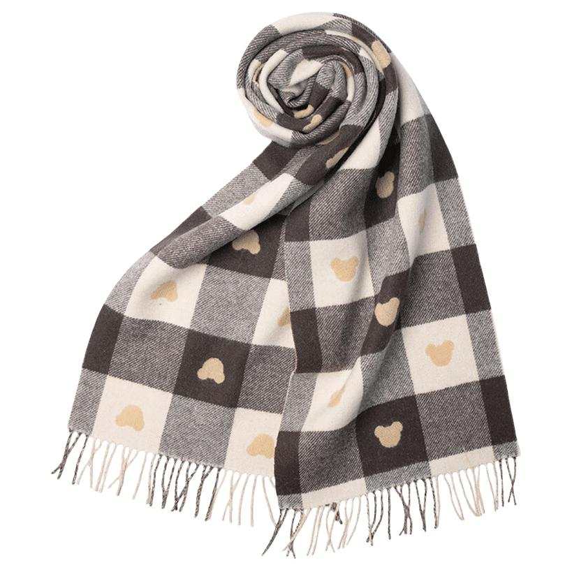 Hodo Red Bean Wool Knit Scarves Unisex