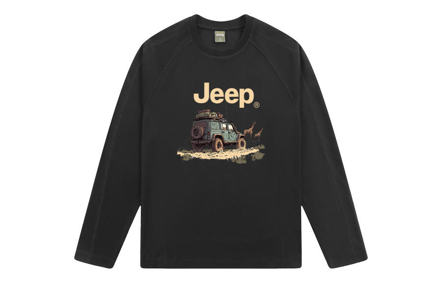Jeep T Shirts Unisex Crew Neck Moderate Heavyweight