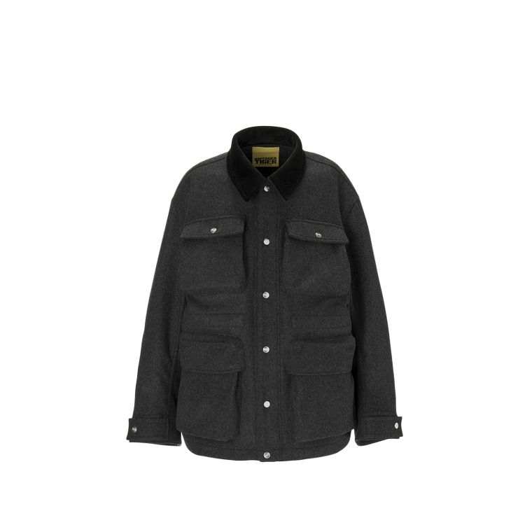 Onitsuka Tiger Jackets Men's Gray/Black Lapel Moderate Other