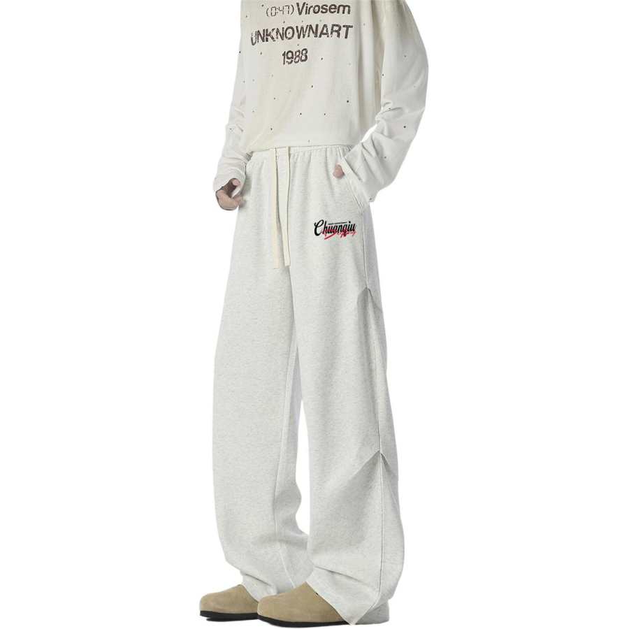 HUANQIU Knitted Sweatpants Unisex