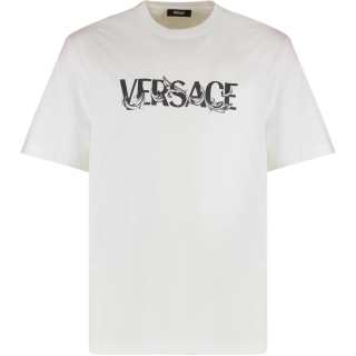 VERSACE 【Previous SeasonReplicated_PM】Barocco Silhouette logo-print T-Shirt