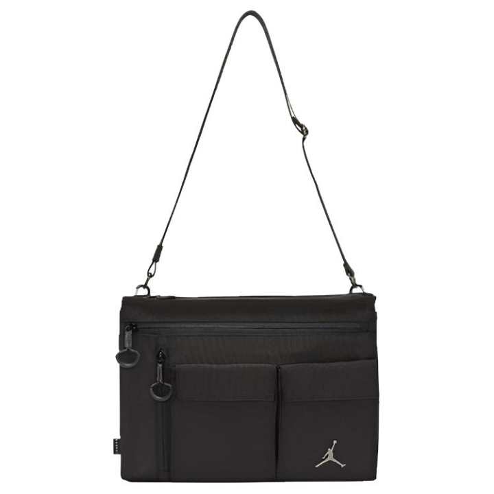 Jordan Jordan Polyester Shoulder Bag, Crossbody Bag Regular Men's Black
