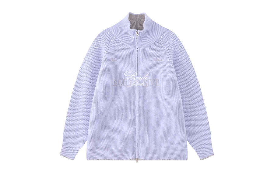 F426 F426 Sweaters Unisex Stand Collar Moderate Cardigan