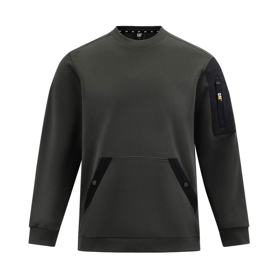 CAT CAT Sweatshirts Men's Crew Neck Thickened Regular