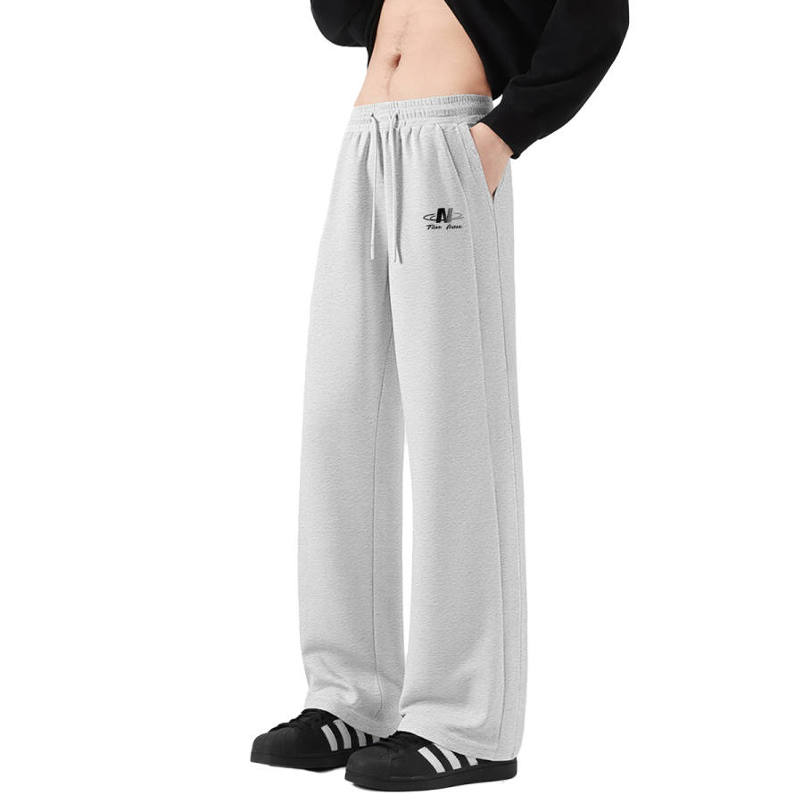 Tonlion Casual Pants Unisex Moderate Wide Leg Pants