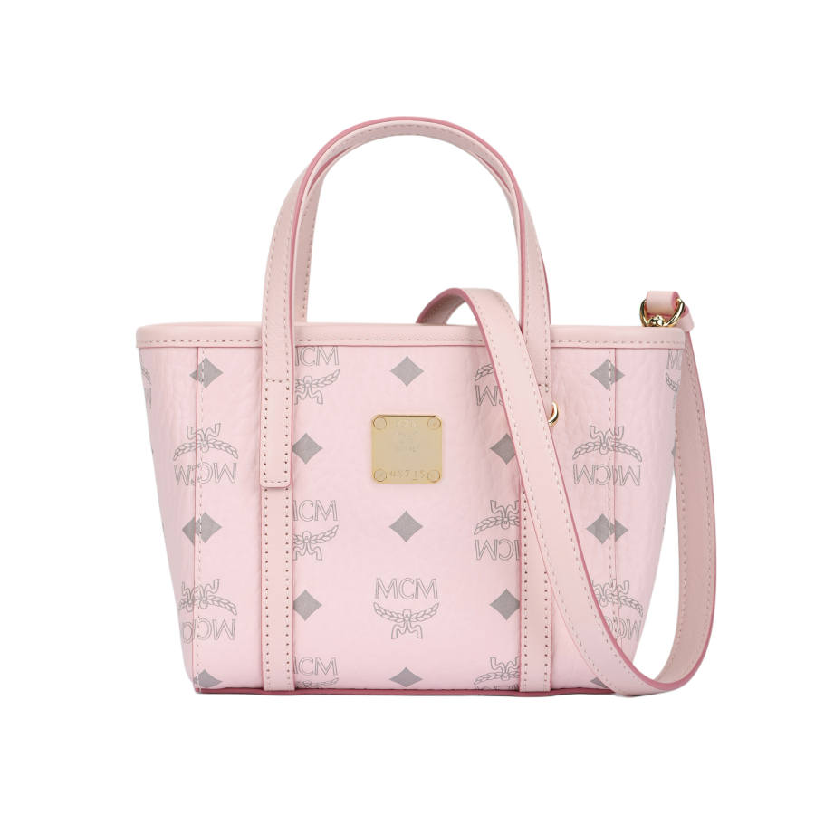 MCM MCM Toni Artificial Leather Handbag Extra Mini Women's Light Mist Pink