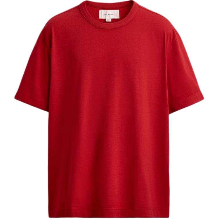 ZARA T Shirts Men's Red Crew Neck