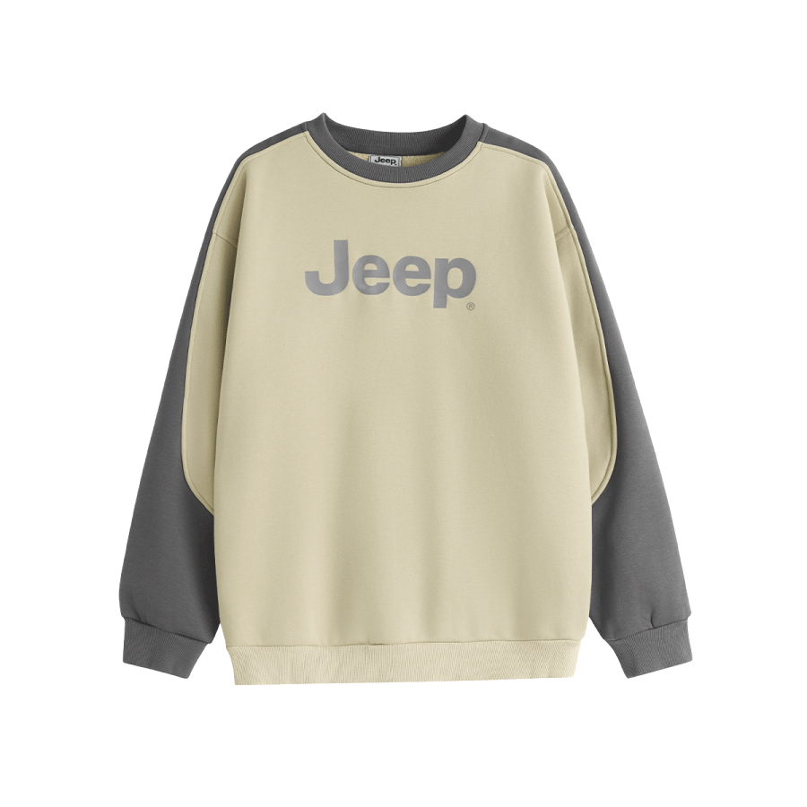 Jeep Grade School Sweatshirts Crew Neck Thickened
