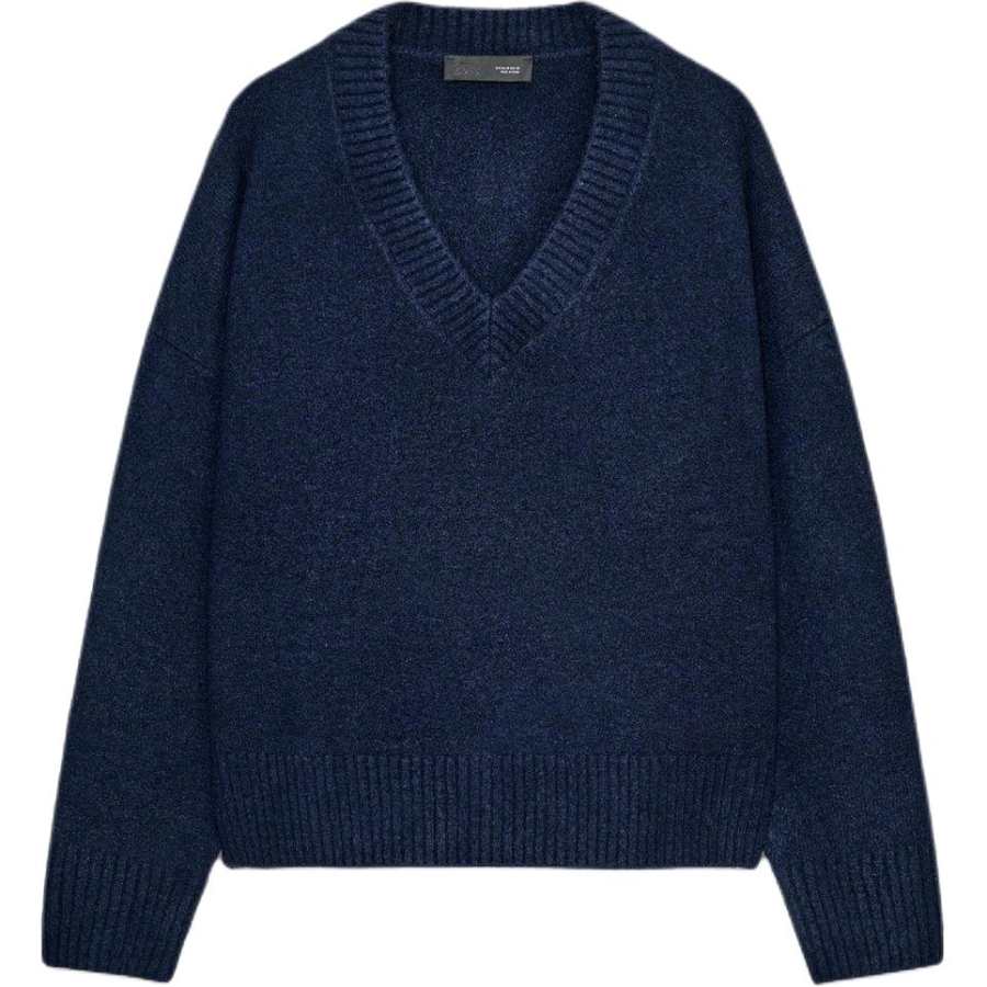 ZARA Sweaters Women's Sea Blue V Neck Moderate Other