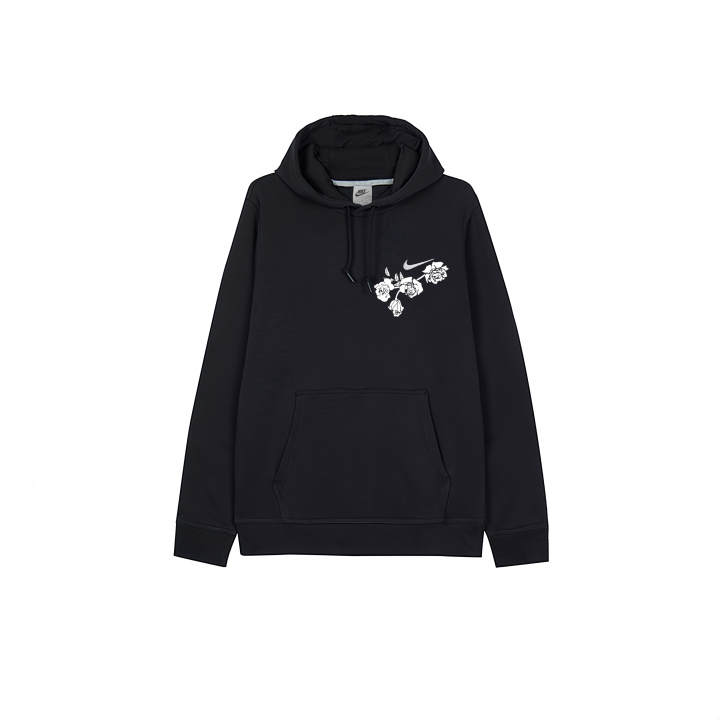 Nike Nike Sweatshirts Men's Black Hooded Thickened Regular