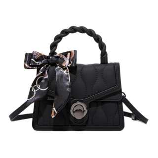 MACKJANICE Synthetic Leather Handbag Regular Women's Black
